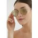 Sončna očala Guess žensko - zlata. Sončna očala iz kolekcije Guess. Model s zrcalnimi stekli in okvirji iz kovine. Ima filter UV 400.