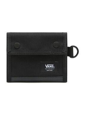 Vans denarnica - črna. Mala denarnica iz kolekcije Vans. Model izdelan iz tekstilnega materiala.