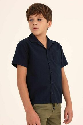 Otroška srajca Mayoral mornarsko modra barva - mornarsko modra. Otroška srajca iz kolekcije Mayoral. Model izdelan iz enobarvne tkanine. Lahek material