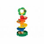 Tooky Toy Leseno spiralno igrišče z živalmi + 4 žogice