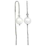 JwL Luxury Pearls Srebrni uhani z belim biserjem JL0204
