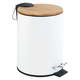 Beli koš za smneti s pedalom Wenko Tortona Bamboo, 3 l