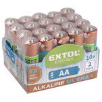 Extol Energy Alkalne baterije, 20ks, 1,5V AA (LR6)