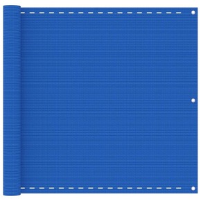 Vidaxl Balkonsko platno modro 90x600 cm HDPE