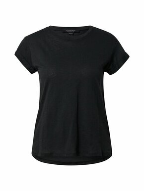 Bombažna kratka majica AllSaints črna barva - črna. Kratka majica iz kolekcije AllSaints. Model izdelan iz tanke