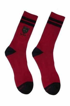 Nogavice Goorin Bros rdeča barva - rdeča. Visoke nogavice iz kolekcije Goorin Bros. Model izdelan iz elastičnega materiala.