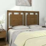 Greatstore Vzglavje postelje, medeno rjava, 125,5x4x100 cm, masivni bor