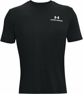 Kratka majica za vadbo Under Armour Rush Energy črna barva - črna. Kratka majica za vadbo iz kolekcije Under Armour. Model izdelan iz materiala s tehnologijo