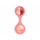 WEBHIDDENBRAND CANPOL BABIES Dumbbell rattle z vrtljivimi elementi roza