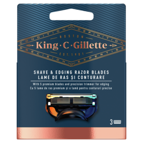 Gillette King C. Brivna glava za britje in oblikovanje x3