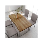VIDAXL Jedilna miza 160x80x76 cm trden akacijev les