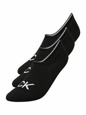 Calvin Klein nogavice (3-pack) - črna. Kratke nogavice iz zbirke Calvin Klein. Model iz elastičnega materiala. Vključeni trije pari