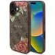 Ovitek Guess GUHMP16SP4ROPEMCW iPhone 16 6.1" brown hardcase 4G Flowers Print MagSafe (GUHMP16SP4ROPEMCW)