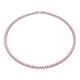 Swarovski Luksuzna ogrlica z roza kristali Matrix Tennis 5681800