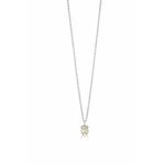 Srebrna ogrlica Tous - srebrna. Ogrlica iz kolekcije Tous. Model z okrasom, prevlečenim s perlami, izdelan iz 925 srebra.
