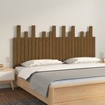 vidaXL Stensko posteljno vzglavje medeno rjavo 159,5x3x80 cm borovina