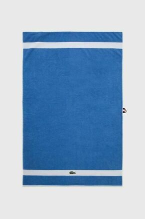 Bombažna brisača Lacoste L Casual Aérien 90 x 150 cm - modra. Brisača iz kolekcije Lacoste. Model izdelan iz bombažne tkanine.
