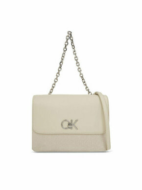 Calvin Klein Ročna torba Re-Lock Double Gusett Bag_Jcq K60K611877 Écru