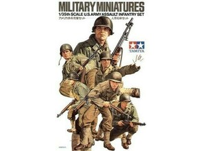 Tamiya maketa-miniatura Komplet jurišne pehote ameriške vojske • maketa-miniatura 1:35 figure • Level 2