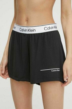 Kratke hlače za na plažo Calvin Klein črna barva - črna. Kratke hlače za na plažo iz kolekcije Calvin Klein. Model izdelan iz enobarvnega materiala.