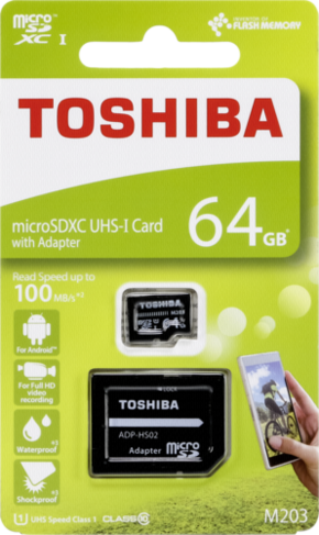 Toshiba microSDXC 64GB spominska kartica