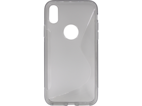 Chameleon Apple iPhone X / XS - Gumiran ovitek (TPU) - sivo-prosojen SLine