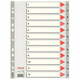 Esselte pregradni karton 1-12 A4 PP, siv (10)