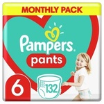 Pampers Pants pleničke, velikost 6, 15+ kg, 132 kosov