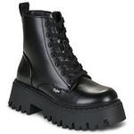Buffalo delovni čevlji s platformo ženski Aspen Lace Up črna 1622588.BLK