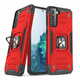 MG Ring Armor plastika ovitek za Samsung Galaxy S21 Plus 5G, rdeča