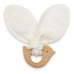 NEW BABY Otroško grizalo s ptico Bird white