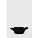 Torbica za okoli pasu Blauer črna barva - črna. Majhna pasna torbica iz kolekcije Blauer. Model na zapenjanje, izdelan iz tekstilnega materiala.