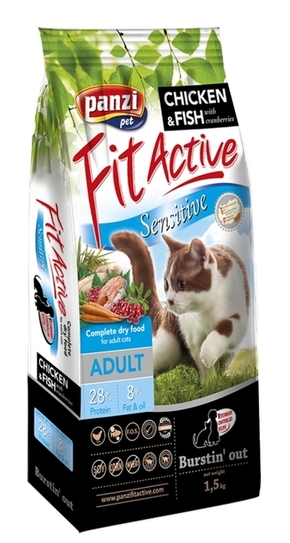 Suha hrana za mačke Fit Active Cat Sensitive Adult