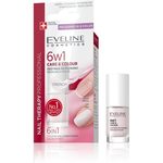 Eveline Cosmetics Nail Therapy Care &amp; Colour balzam za nohte 6 v 1 odtenek French 5 ml