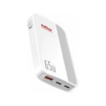 Roline polnilec 65W USB 2xTipC TipA kotni potovalni bel