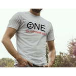 3DJAKE Moška kratka majica siva - "ONE to rule them all" - XL