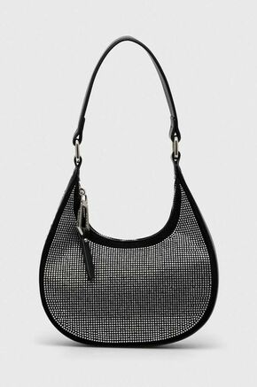 Torbica Silvian Heach črna barva - črna. Majhna torbica iz kolekcije Silvian Heach. Model na zapenjanje