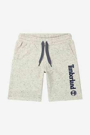 Otroške kratke hlače Timberland Bermuda Shorts bež barva - bež. Otroške kratke hlače iz kolekcije Timberland. Model izdelan iz pletenine. Model iz mehke in na otip prijetne tkanine.