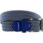 Alberto Multicolor Braided Belt Blue/Dark Blue 105