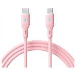 shumee Kabel USB tipa C / USB tipa C 1m AK-USB-66 60W silikonski roza