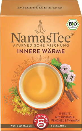 Bio NamasTee čaj - Notranja toplota (15 dvokomornih vrečk)