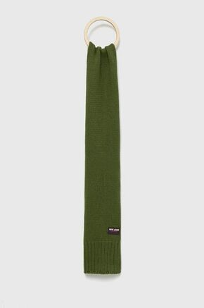 Šal s primesjo volne Pepe Jeans zelena barva - zelena. Šal iz kolekcije Pepe Jeans. Model izdelan iz pletenine s primesjo volne.