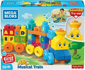 Mattel Mega Bloks Glasbeni vlak s črkami