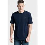 T-shirt Lacoste moški, mornarsko modra barva - mornarsko modra. T-shirt iz kolekcije Lacoste. Model izdelan iz enobarvne pletenine.