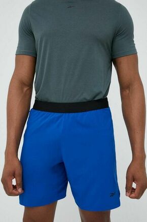 Kratke hlače za vadbo Reebok Speed 3.0 - modra. Kratke hlače za vadbo iz kolekcije Reebok. Model izdelan iz recikliranega materiala
