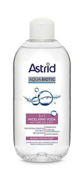 Astrid Micelarna voda za mehko čiščenje kože za suho in občutljivo kožo 200 ml