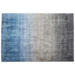 Beliani Preproga sivo-modra 140 x 200 cm kratkodlakava ERCIS