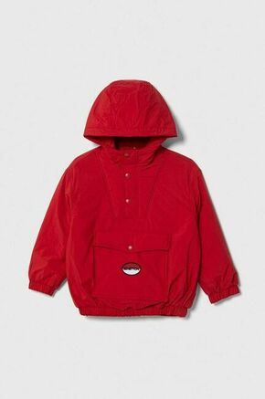 Otroška jakna United Colors of Benetton rdeča barva - rdeča. Otroški jakna iz kolekcije United Colors of Benetton. Delno podložen model