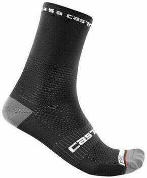 Castelli Rosso Corsa Pro 15 Sock Black L/XL Kolesarske nogavice