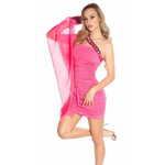 Amiatex Ženska obleka 78718, roza, S/M